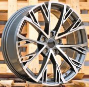 Alu kola Racing Line I5170, 18x8 5x112 ET40, šedivá + leštění