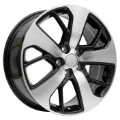 Alu kola Racing Line I5390, 18x7.5 5x114.3 ET52.5, černá + leštění