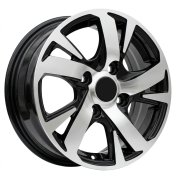 Alu kola Racing Line I5391, 14x5.5 4x114.3 ET45, černá + leštění