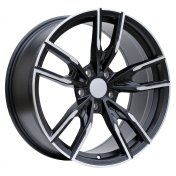 Alu kola Racing Line I5478, 19x8.5 5x112 ET25, černá matná + leštění