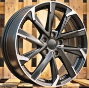 Alu kola Racing Line I5547, 18x7.5 5x114.3 ET40, černá matná + leštění