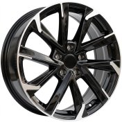 Alu kola Racing Line I5547, 18x7.5 5x114.3 ET40, černá + leštění