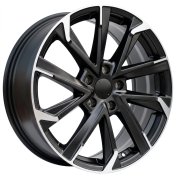 Alu kola Racing Line I5547, 18x7.5 5x114.3 ET40, černá matná + leštění