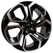 Alu kola Racing Line I5561, 17x7 5x112 ET46, černá + leštění