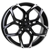 Alu kola Racing Line I5572, 18x8 5x112 ET40, Černá matná + leštění