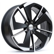 Alu kola Racing Line I5579, 19x8 5x112 ET45, černá matná + leštění