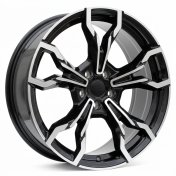 Alu kola Racing Line I5596, 19x8 5x112 ET27, černá + leštění