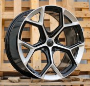 Alu kola Racing Line I5598, 21x9 5x112 ET35, stříbrná + černá lesklá (zátěžová)