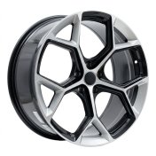 Alu kola Racing Line I5598, 18x8 5x112 ET40, stříbrná + černá lesklá