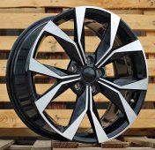 Alu kola Racing Line I5627, 17x7.5 5x112 ET40, černá + leštění