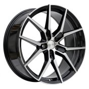 Alu kola Racing Line I5628, 21x9 5x108 ET38.5, černá + leštění (zátěžová)