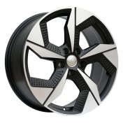 Alu kola Racing Line I5637, 19x8 5x114.3 ET48, černá matná + leštění