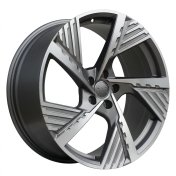 Alu kola Racing Line I5639, 19x8 5x112 ET34, šedivá matná + leštění