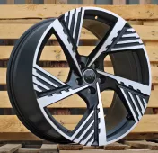Alu kola Racing Line I5639, 20x9 5x112 ET38, černá matná + leštění