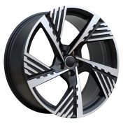 Alu kola Racing Line I5639, 19x8 5x112 ET45, černá matná + leštění