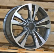 Alu kola Racing Line I7081, 17x7.5 5x112 ET45, šedivá + leštění