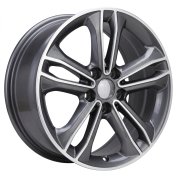 Alu kola Racing Line I7094, 17x7.5 5x112 ET54, šedivá + leštění