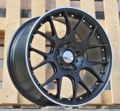 Alu kola Racing Line IN0278, 18x8 5x120 ET34, černá matná + leštěný límec