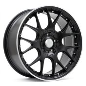 Alu kola Racing Line IN0278, 18x8 5x120 ET34, černá matná + leštěný límec