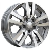 Alu kola Racing Line IN3516F, 16x6 5x114.3 ET50, šedivá + leštění