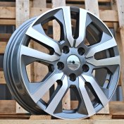 Alu kola Racing Line IN3516F, 16x6 5x114.3 ET50, šedivá + leštění