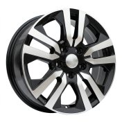 Alu kola Racing Line IN3516F, 17x6 5x114.3 ET50, černá + leštění