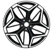 Alu kola Racing Line IN3635F, 19x7.5 5x108 ET50, černá + leštění