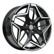 Alu kola Racing Line IN3635F, 19x7.5 5x108 ET50, černá + leštění