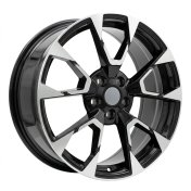 Alu kola Racing Line IN3639F, 18x7.5 5x108 ET50, černá + leštění
