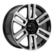 Alu kola Racing Line JT028, 20x8.5 6x139.7 ET30, černá + leštění