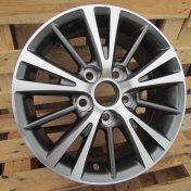 Alu kola Racing Line L1051, 16x6.5 5x100 ET39, šedivá + leštění