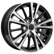 Alu kola Racing Line L1051, 15x6 5x100 ET39, černá + leštění