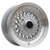 Alu kola Racing Line L1143, 13x6 8x100 ET25, stříbrná + leštěný límec