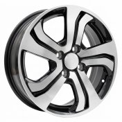 Alu kola Racing Line L1236, 15x6 4x100 ET53, černá + leštění