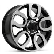 Alu kola Racing Line L1291, 17x7 5x98 ET41, černá + leštění