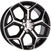 Alu kola Racing Line L1623, 18x7.5 5x112 ET51, černá + leštění