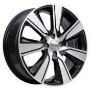 Alu kola Racing Line L1671, 17x6.5 4x100 ET45, černá + leštění