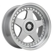Alu kola Racing Line L2585, 17x8 10x112 ET25, stříbrná + leštěný límec (zátěžová)