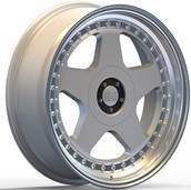 Alu kola Racing Line L2585, 17x9 10x112 ET20, stříbrná + leštěný límec (zátěžová)