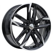 Alu kola Racing Line SF501, 18x7 5x114.3 ET50, černá + leštění