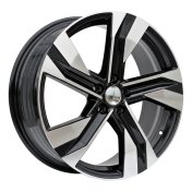 Alu kola Racing Line SF502, 18x7.5 5x108 ET50.5, černá + leštění
