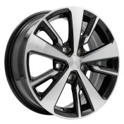 Alu kola Racing Line TL0400, 16x6.5 5x114.3 ET40, černá + leštění