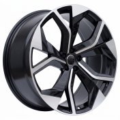 Alu kola Racing Line TX484, 22x10 5x112 ET20, černá + leštění (zátěžová)
