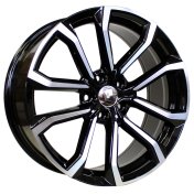 Alu kola Racing Line V515, 18x8 5x108 ET49, černá + leštění