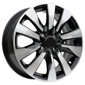 Alu kola Racing Line W1785, 16x6 4x100 ET45, černá + leštění