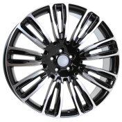 Alu kola Racing Line XE136, 22x9.5 5x120 ET45, černá + leštění (zátěžová)