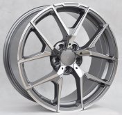 Alu kola Racing Line XE137, 20x8.5 5x112 ET30, šedivá + leštění