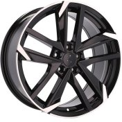 Alu kola Racing Line XE170, 16x7 4x108 ET30, černá + leštění