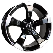 Alu kola Racing Line XE351, 20x9 5x112 ET32, černá + leštění