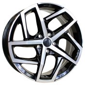 Alu kola Racing Line XE442, 17x7.5 5x100 ET40, šedivá + leštění